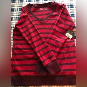 NWT striped crew neck sweatshirt